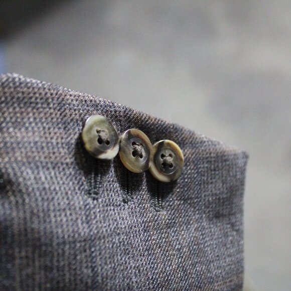 Coppley Ermenegildo Zegna SZ 40R Sports Jacket Blazer Tan & Gray - Picture 6 of 7